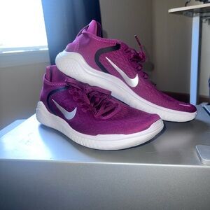 Nike Women's Magenta Sneakers with White Accents